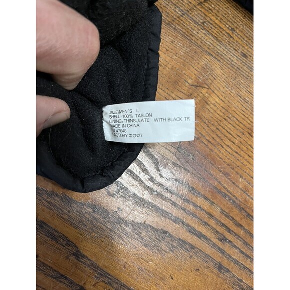 WHITEWATER THINSULATE BLACK MITTENS COLD WEATHER WATER PROOF SIZE L BLACK - Picture 8 of 8